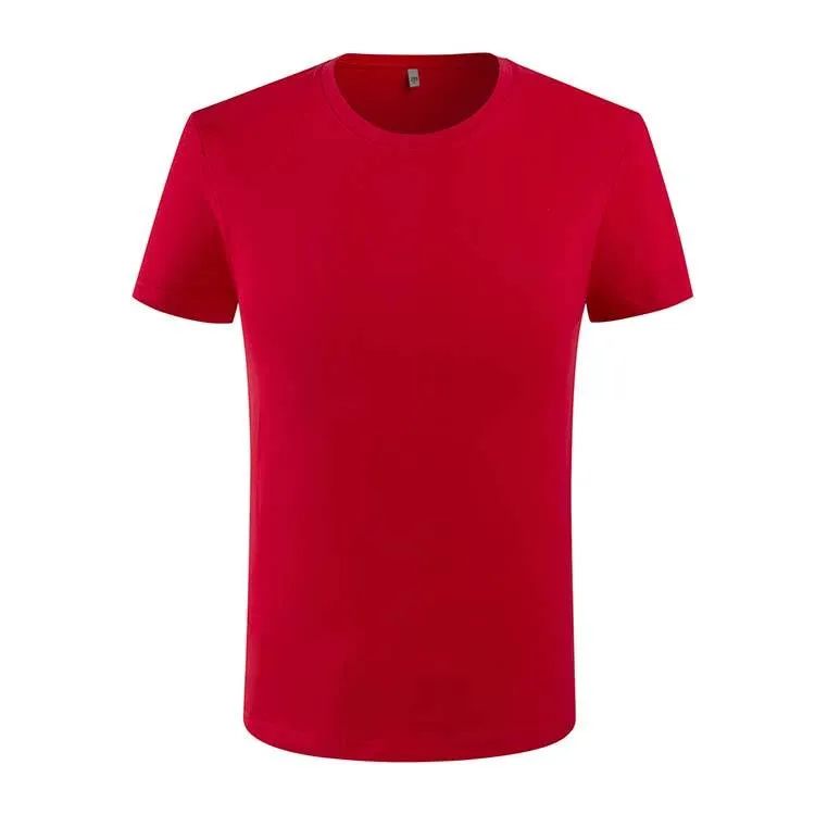 HNYY YY-0023 # 180G Cotton CVC (New) E-commerce Round Neck Short Sleeve Men's Style