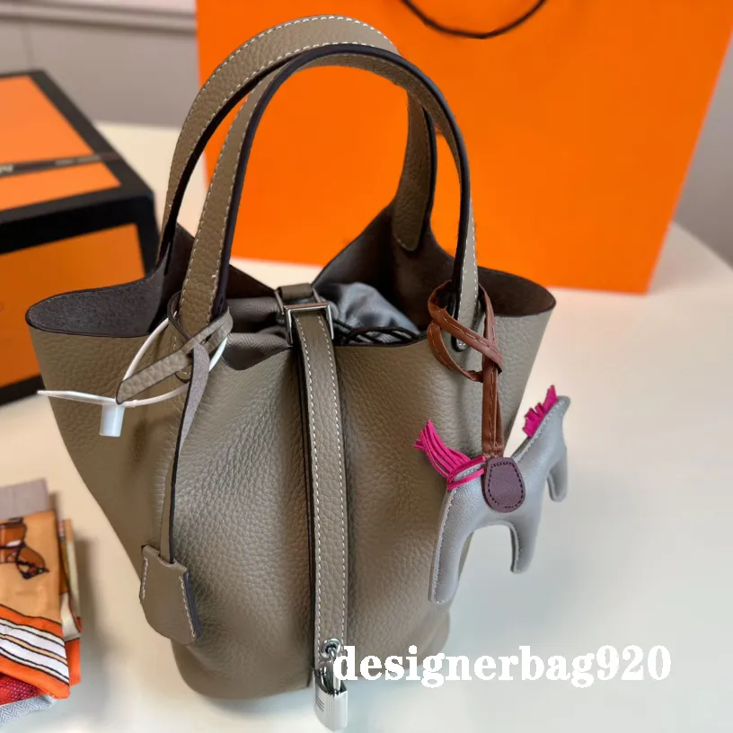 Designer emmertas schoudertassen voor vrouwen echte lederen trekkoord handtas zilveren ketting luxe draagtas mode camping reiskantoor boodschappen strand