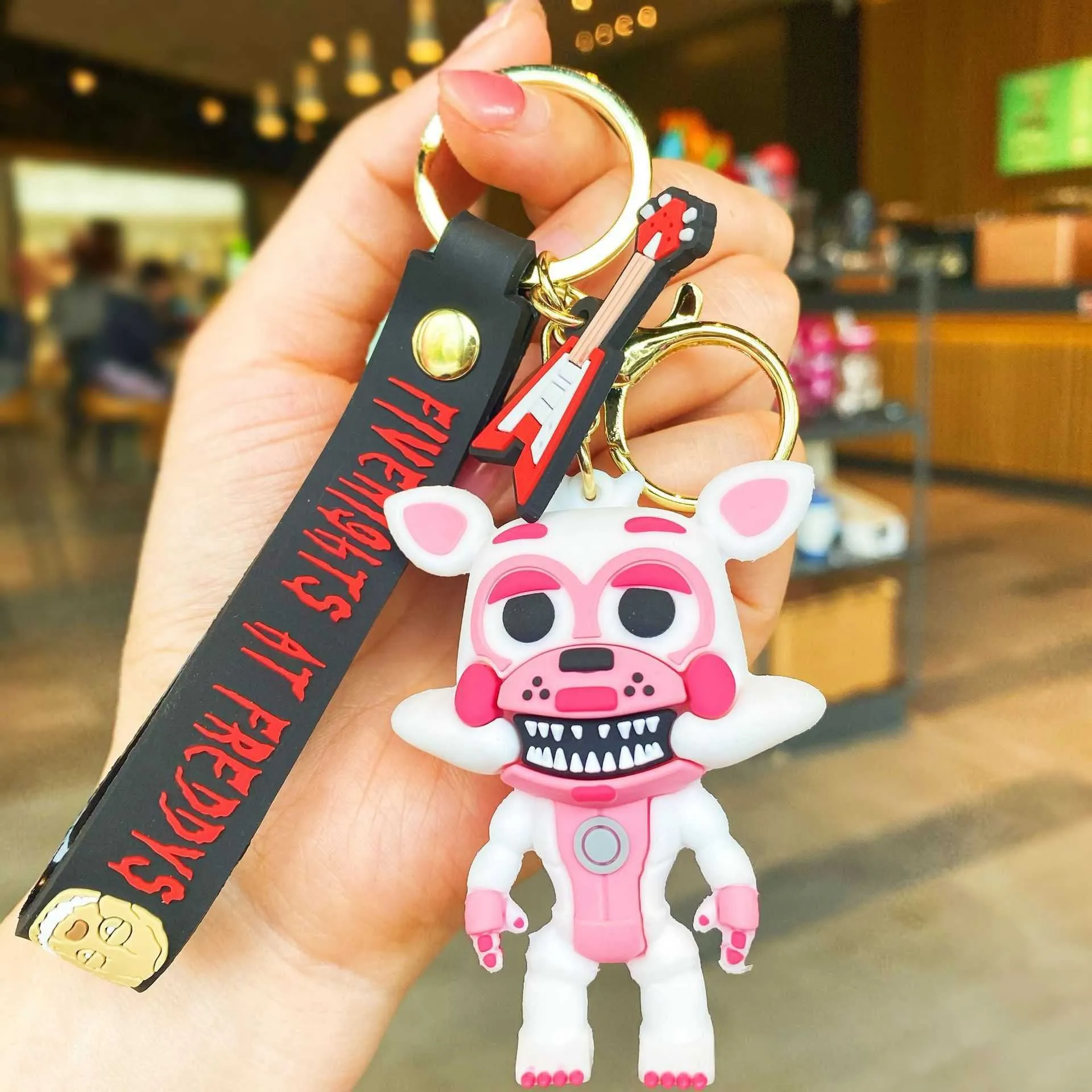 Funatics Keychain FNAF Keychains Halloween Anime PVC Keychain Pendant For Car, Backpack ...