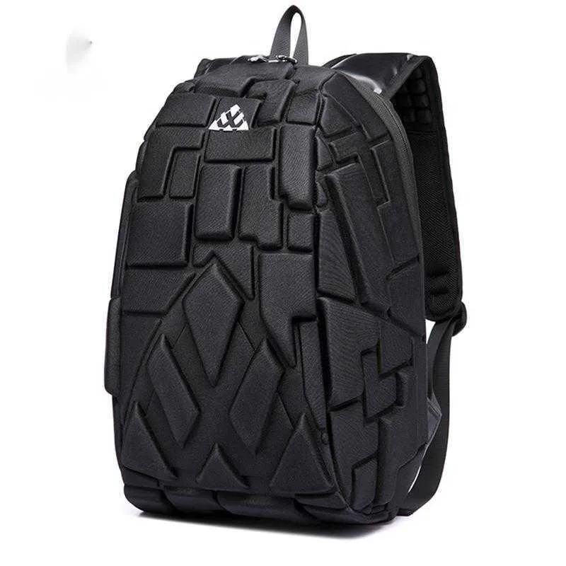 New Trend Business Travel Bag Leisure Backpack Personality Men's Bag Outdoor Fashion Men's Backpack Earphone Hole 230815