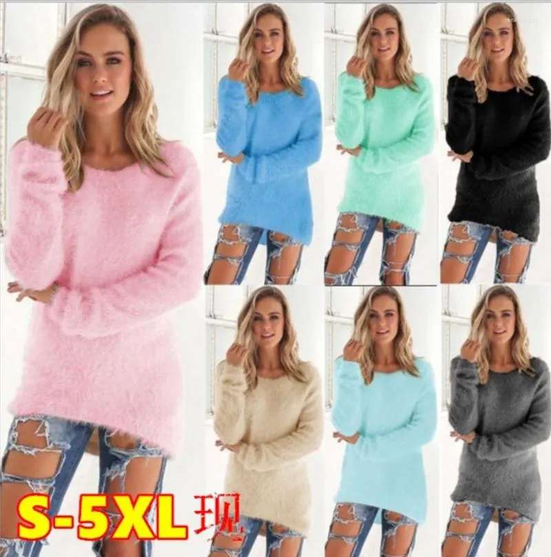 Frauenpullover superweiche und komfortable Selbstkultivierung Solid Color Pullover Pullover Mode sexy Top Damen Hipster Kleidung