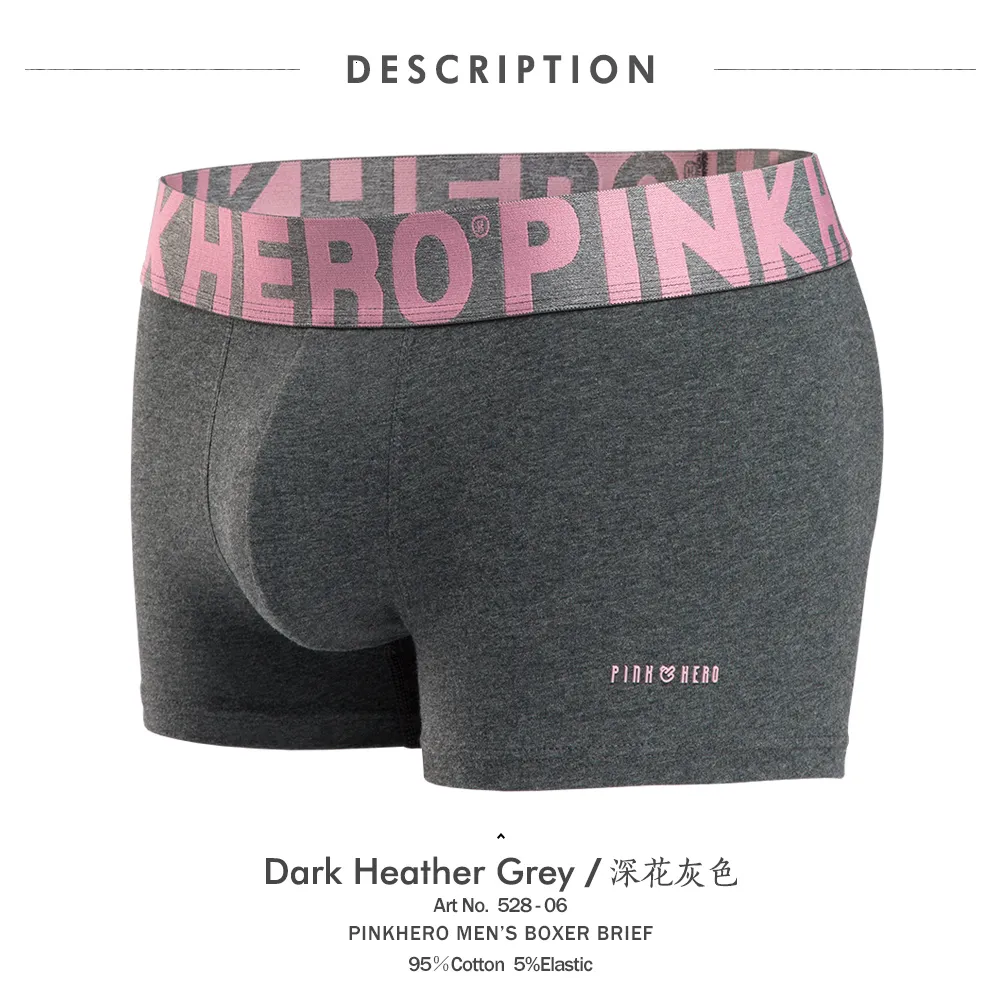 Underpants Moda Pinkhero para homens, incluindo cueca de algodão de alta qualidade e algodão macio boxeador de cueca Calzoncillos Hombre 230815