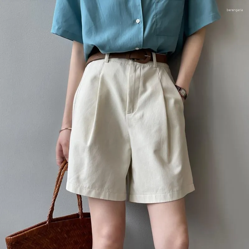 Frauen Shorts Workwear Sommer koreanische Mode hohe Taille schlächen losen, geraden Bein Casual Hosen
