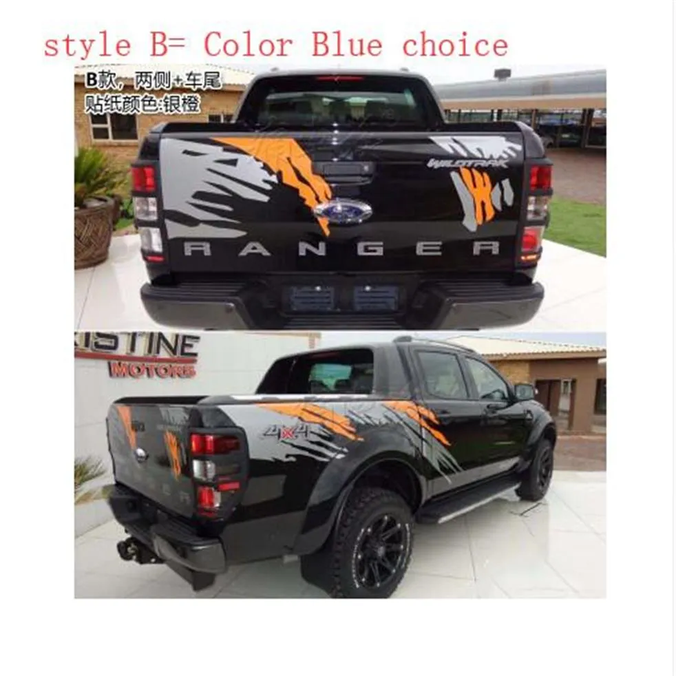 Car Stickers Both Sides Car Head Tail Decals Vinyl KK Decoration Auto Car  Styling Accessories For Ford RANGER Raptor F150 Pickup291u From King116,  $115.58