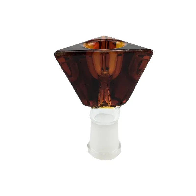 Triangle Smoking Glass Bowls Slide Filter Thick Bowl 14mm 18mm Male Female Joints For Bongs Hookah Water Pipe