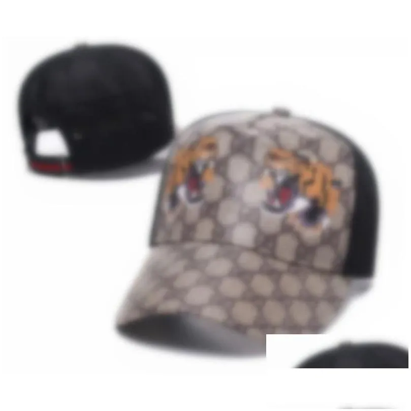 ball caps 2023 designers mens baseball brand tiger head hats bee snake embroidered bone men women casquette sun hat gorras sports me