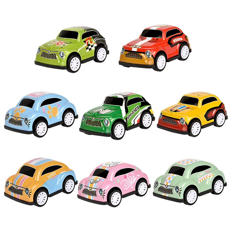 Flygplan Modle 5PCSSet Children Stunt Toy Car Alloy Dra tillbaka Diecast Action Model Inertia Sliding Rail Mini Sports Vehicle for Boy 230816