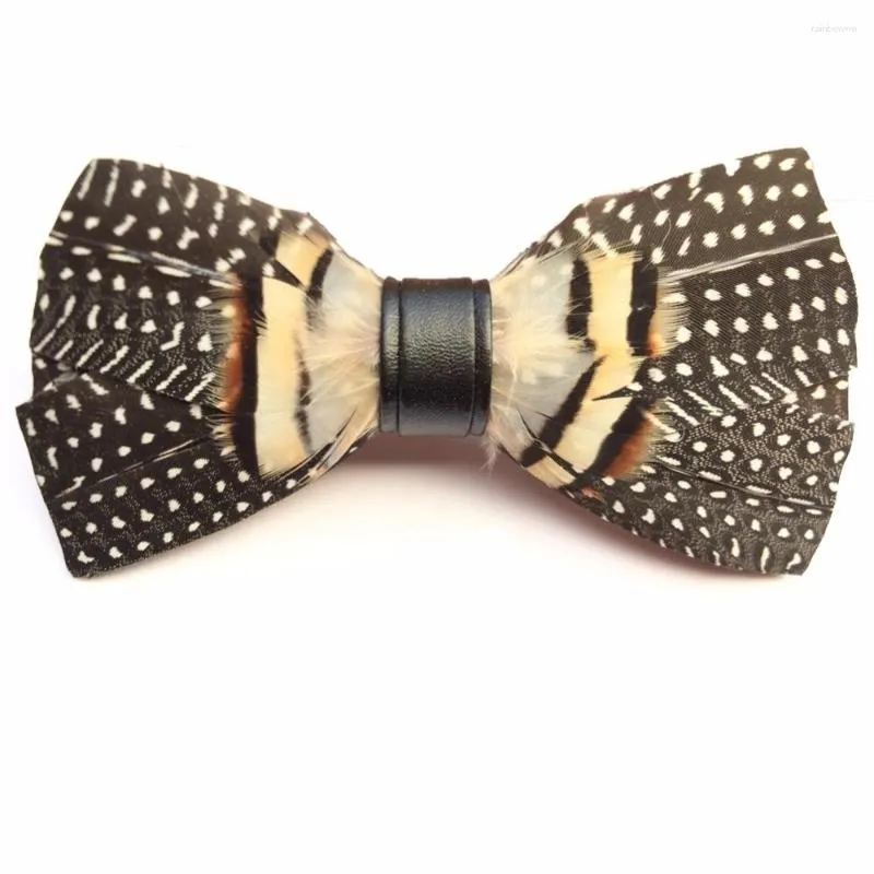 Bow Ties Novelty Natural Feather Tie Men's Bowtie Necktie