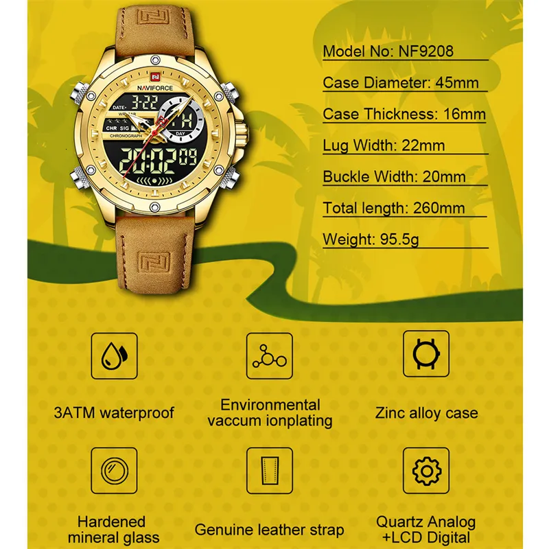 Wristwatches NAVIFORCE Luxury Brand Original Watches For Men