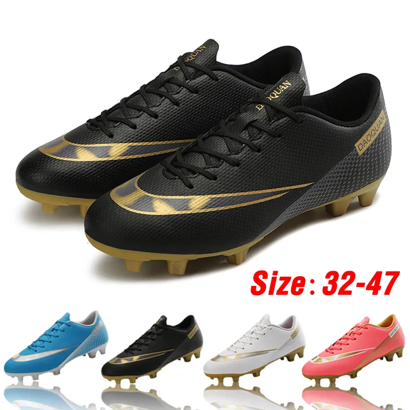 SURET BUTS MEN BUTY BUTY Piłki Nożne Długie kolce dorosłych dzieci trening buty piłkarskie TF TF Studenci Tf Cleats Trass Sport Footear Sneakers Plus Size 32-47 230815