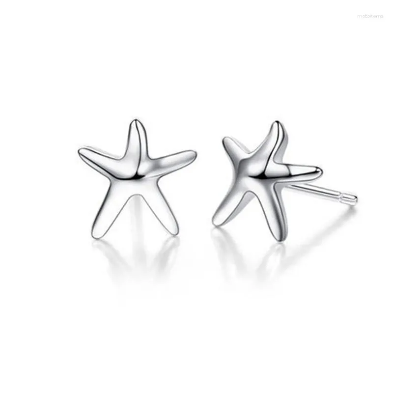 Stud Earrings Arrival Simple Smooth Pentagram Shape Fashion For Woman Small Sale Party Gifts