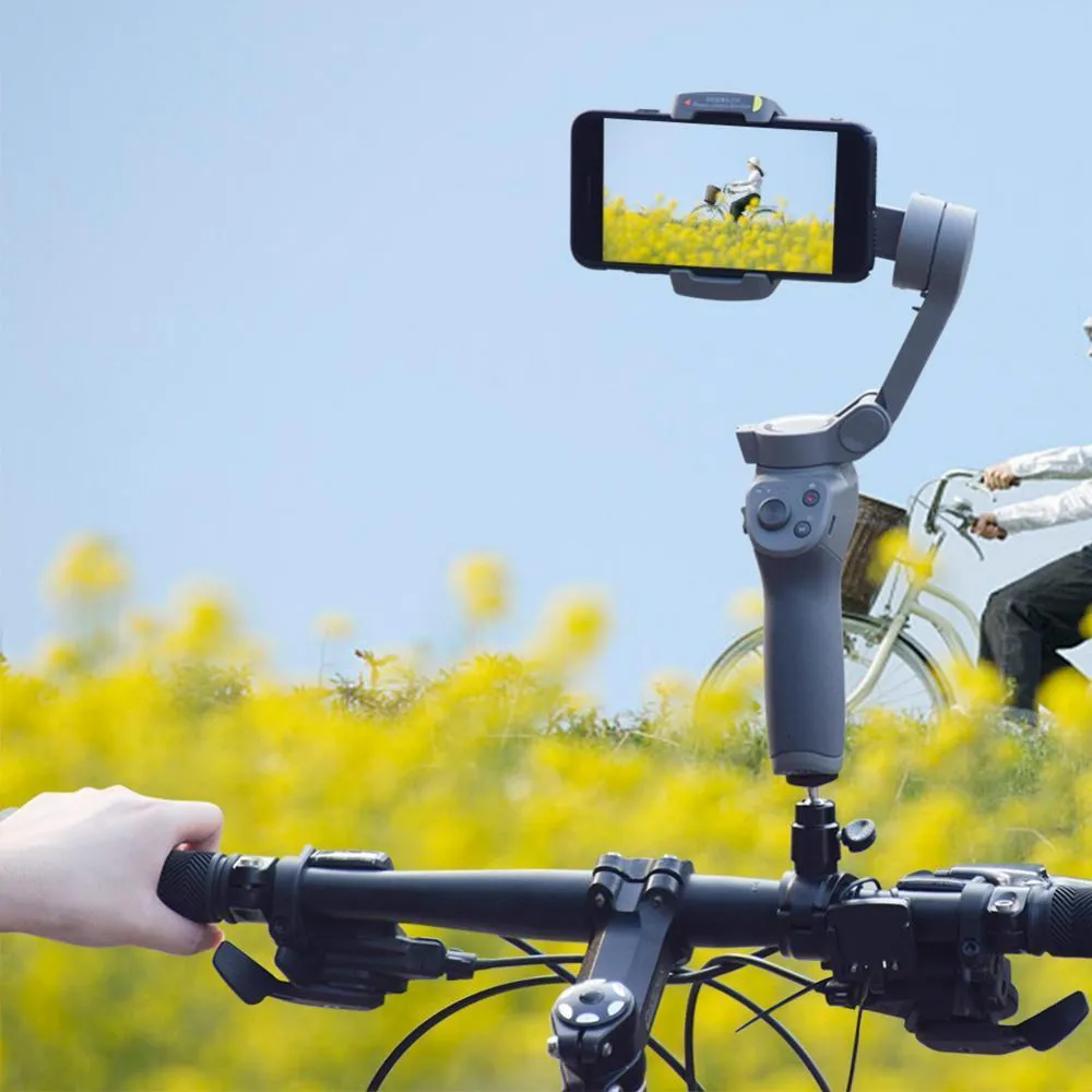 Pastilla Para Bicicletas Para Camión De Automóvil: Portador De Ciclismo Al  Aire Libre Con Estabilizador De Cardán De Teléfono, Soporte De Cámara De  Manillar De Bicicleta Y Trípode Liviano Para Bicicleta De