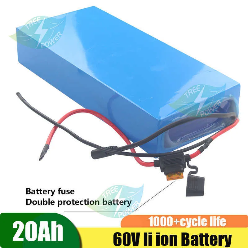 LiitoKala 60V 20Ah 18650 li-ion Battery pack conversion kit Electric  scooter 67.2v 1000W 1500W ebike batteries with BMS Protect