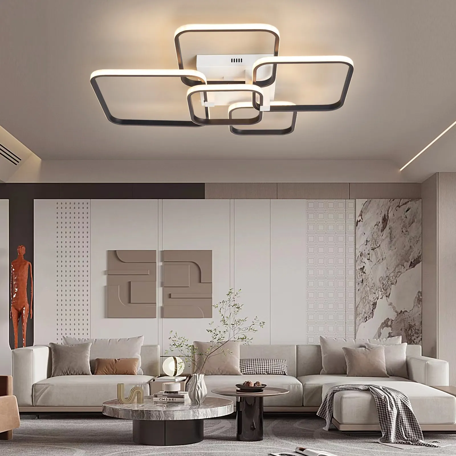 APP LED Ceiling Lights Chandelier 90 260V Indoor LED Fixtures With Remote  And APP Control For Living Room Bedroom Study From Tabletpc2015, $36.19 |  DHgate.Com, image size:1600x1600