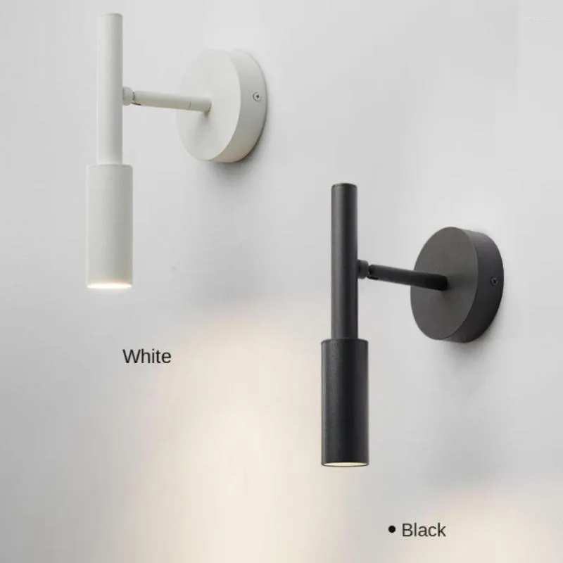 Wandlamp Moderne Minimalistische verstelbare hoeklampen Woonkamer Slaapkamer Bedroom LED BEDRAAG BLACK WIT AISLE VERLICHTING Decoratie