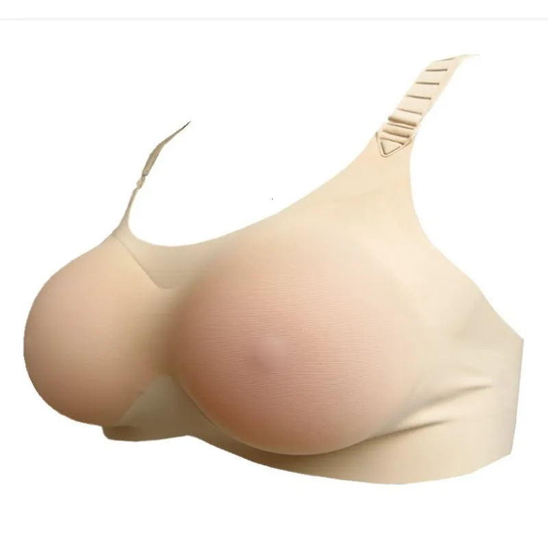 E/F Cup Artificial Breast Prosthesis Realistic Soft Silicone Big Breasts  Women's Breast Enhancement Shoulder Strap Gay Sex Toy - AliExpress
