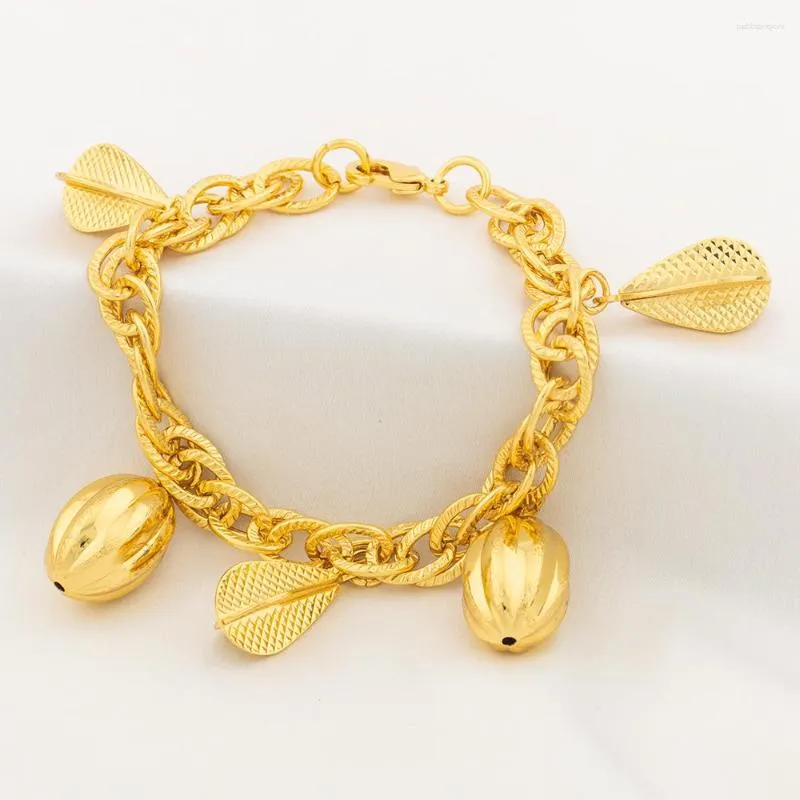 Braccialetti a maglie YM per donne Catena a mano in rame Geometria Pentagramma Cuore Perline Ciondolo Braccialetto con ciondolo Set Gioielli di moda_voghion.com