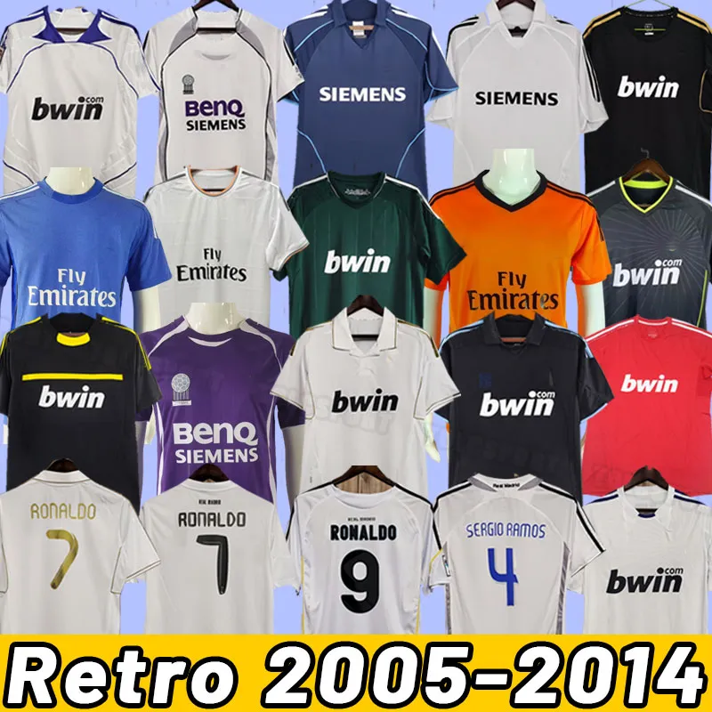 Maglie retrò da calcio Raul Redondo Roberto Carlos Hierro Seedorf GUTI SUKER Maglia da calcio vintage Real MadridS ronaldo 05 06 07 08 09 10 11 12 13 14 2005 2006 2010 2011