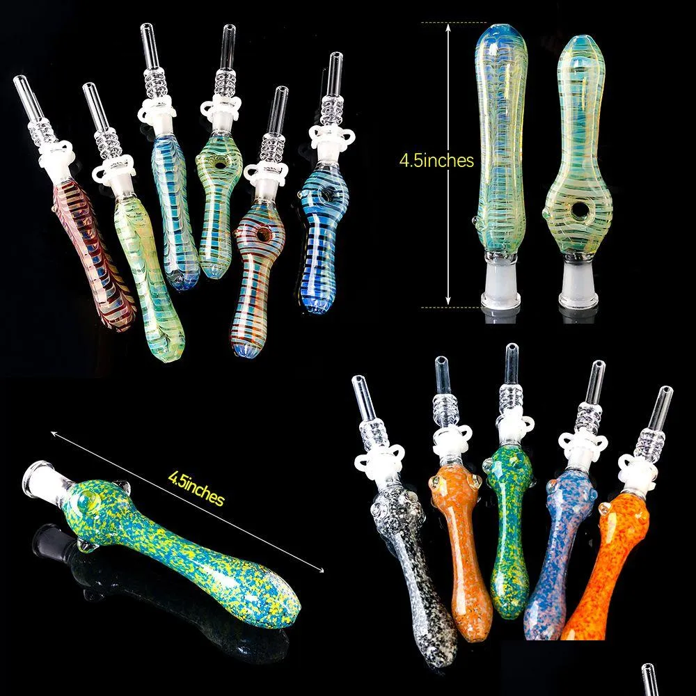 Smoking Pipes Glass Nc Kit With Quartz Tips Dab St Oil Rigs Sile Accessories Drop Delivery Home Garden Household Sundries Dh0I6