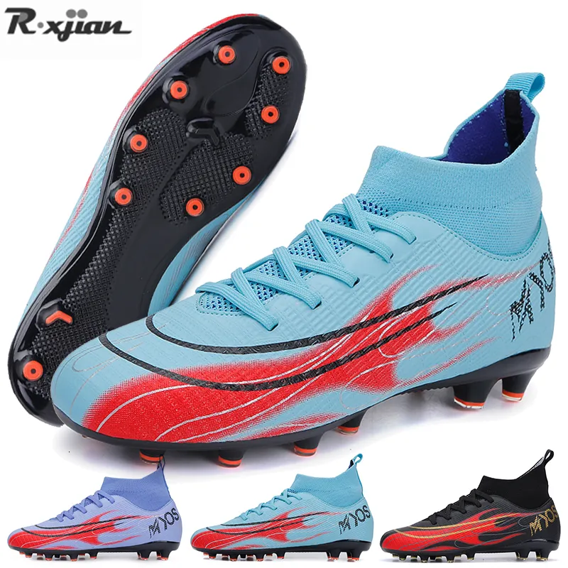 Safety Shoes Men Football Boots Quality Wholesale C.Ronaldo Soccer Shoes Kids Assassin Chuteira Campo TF/AG Futsal Training Football Sneaker 230815