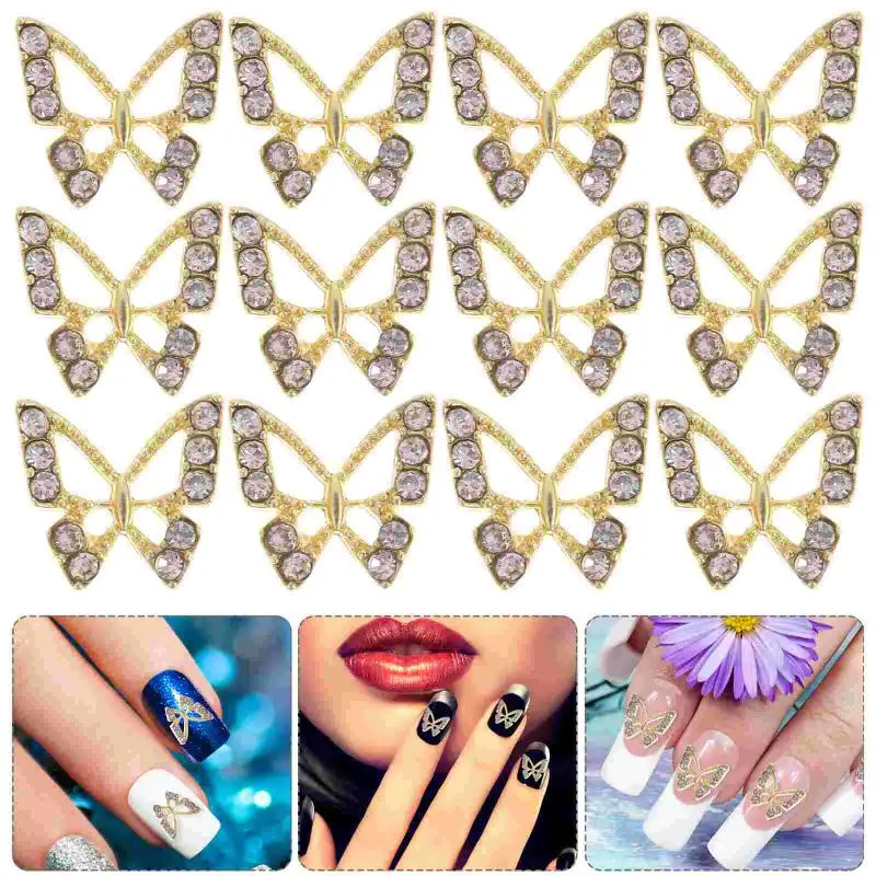Nagelkunst decoraties vlinder ornamenten vlinders acryl nagels vrouwen manicure leveringen decoratie