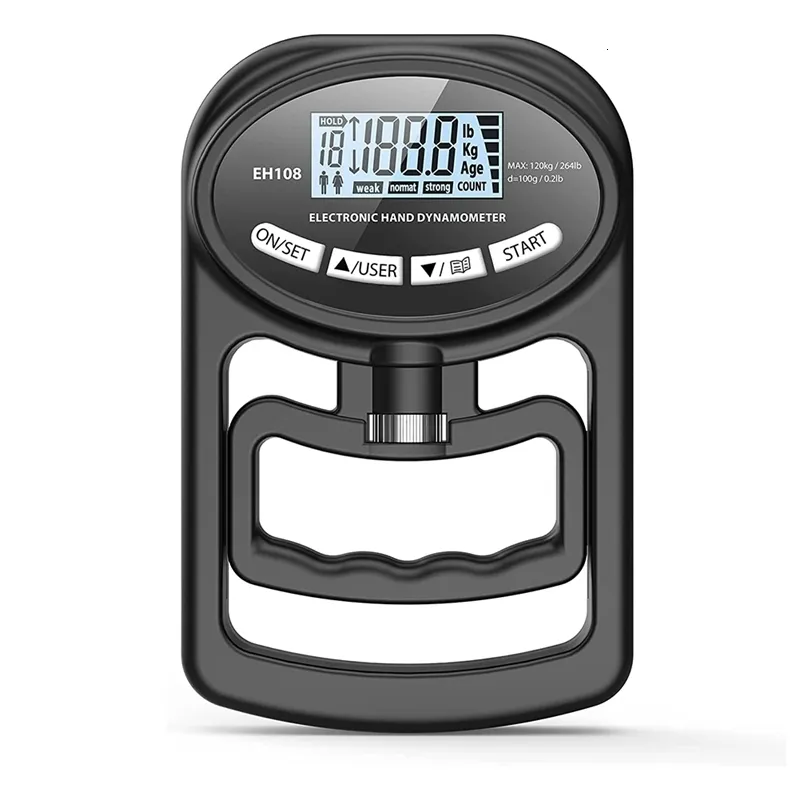Digital Dynamometer Hand Grip Digital 265 Lbs, 120Kgs Strength Trainer