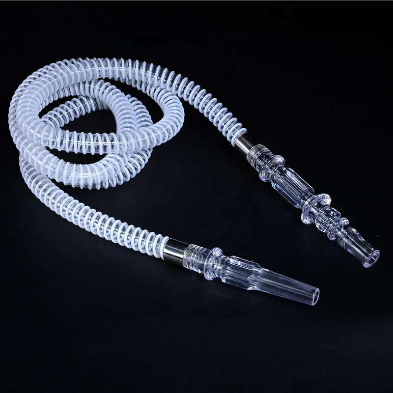 Acrylic Shisha hookah Hose Smoking Transparent Clear Silicone Sheesha Tube 1.7m Shisha Narghile Accessories Portable