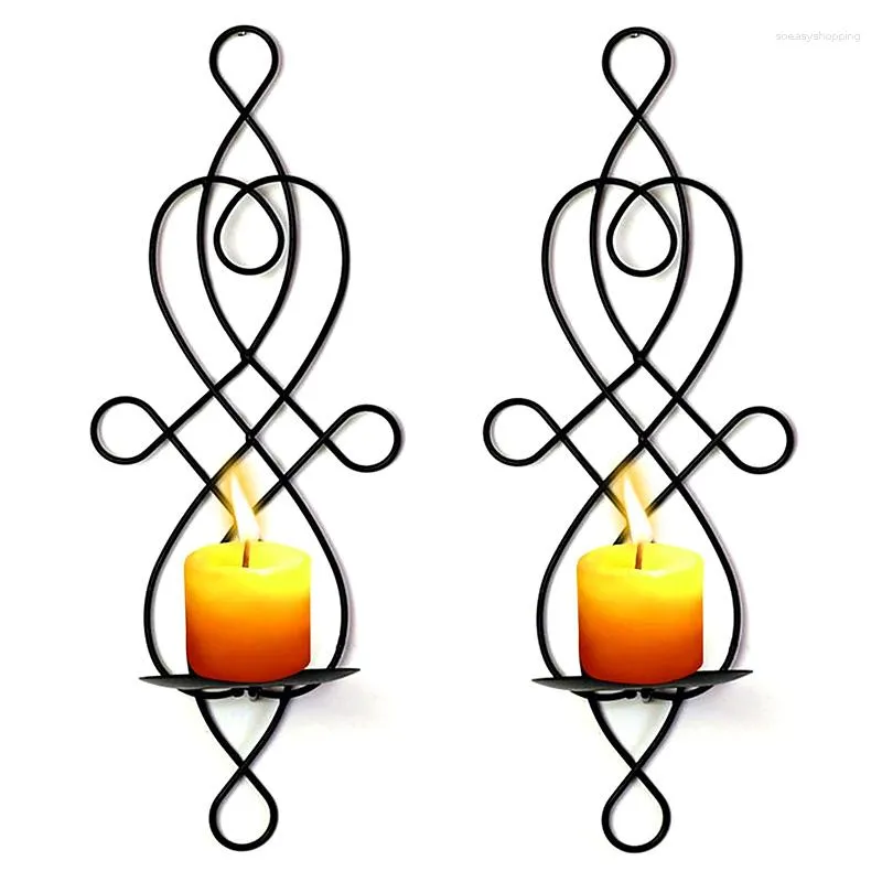 Titulares de vela 1pc Chinesa MONOTE SHOPE CANDLESTICK decoração de parede de metal decoração de decoração artesanato Artes de artamento Pillar Solter