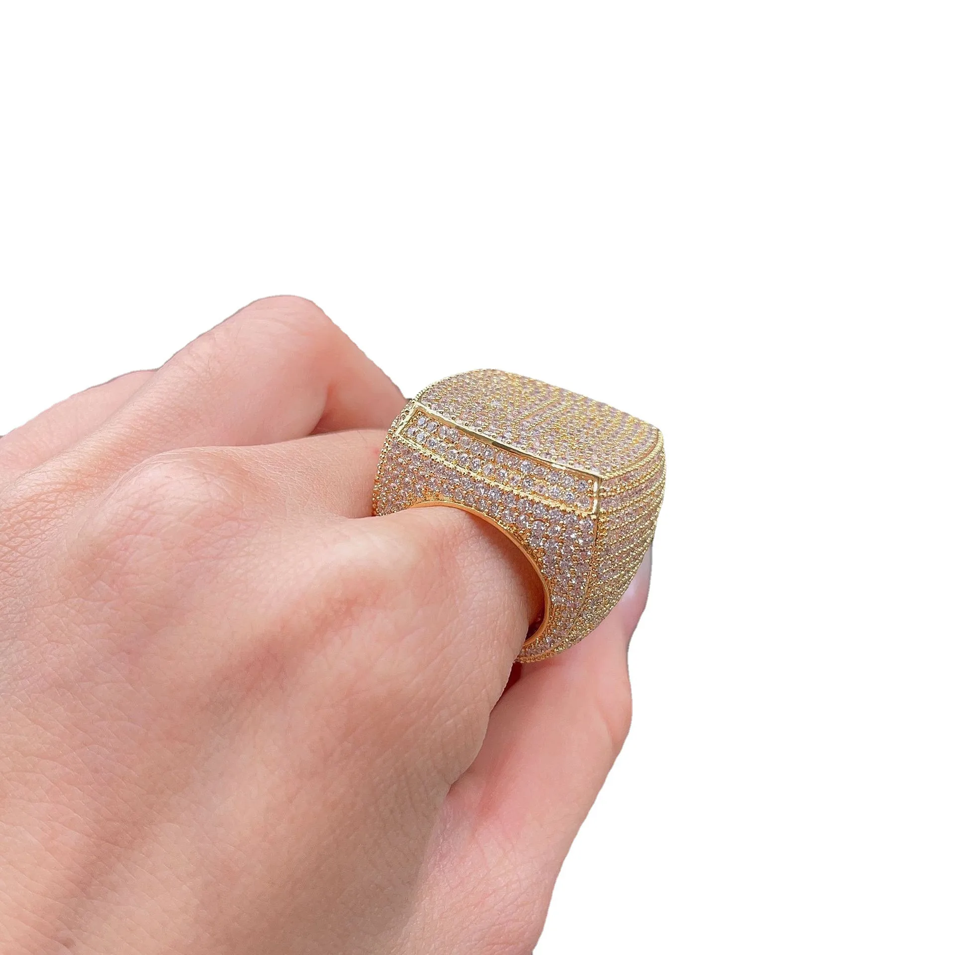 DHgate.com:Mens Hip-Hop Square Ring, Full Diamond Brass 5A DHgate.com:Mens Hip-Hop Square Ring, Full Diamond Brass 5A