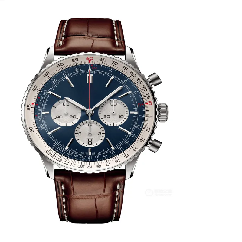 Классическая мужская батарея батарея японская Quartz Time Time Time Watch Men's Full Dial Work Design Watch Glow Stop Watch