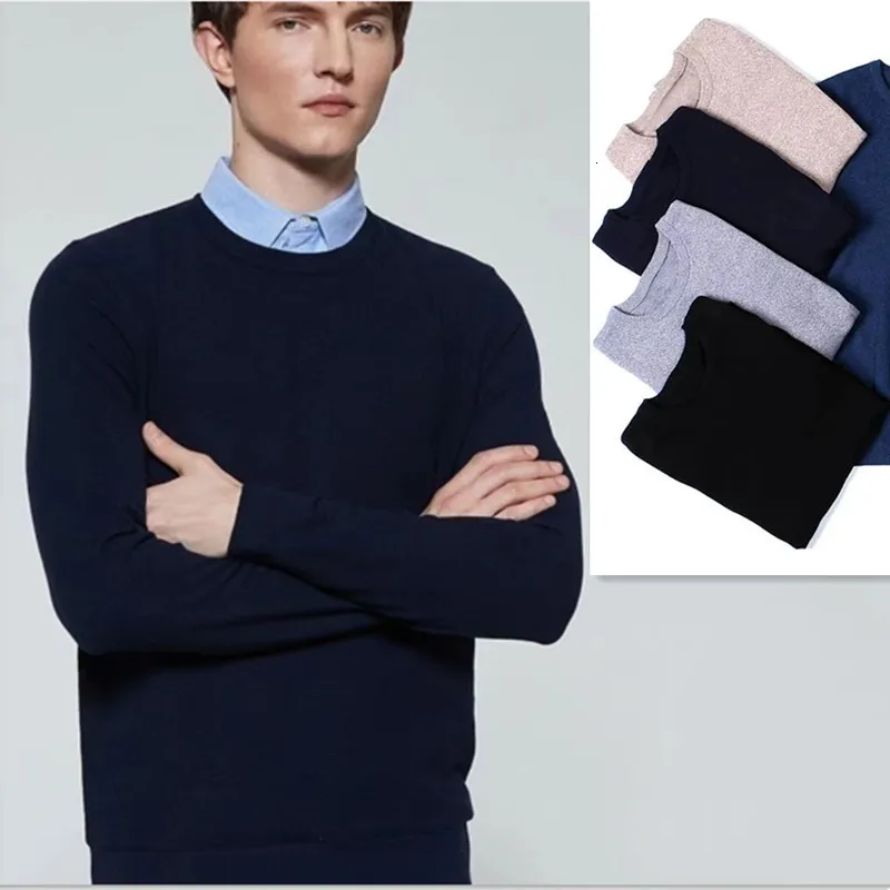 Erkek Sweaters Sonbahar Kaliteli Erkekler Oneck Küçük Horser Renkli Pamuk İplik Forması Jersey Jumper Hombre Çekme Homme Hiver Külot Örme Kazak 230815