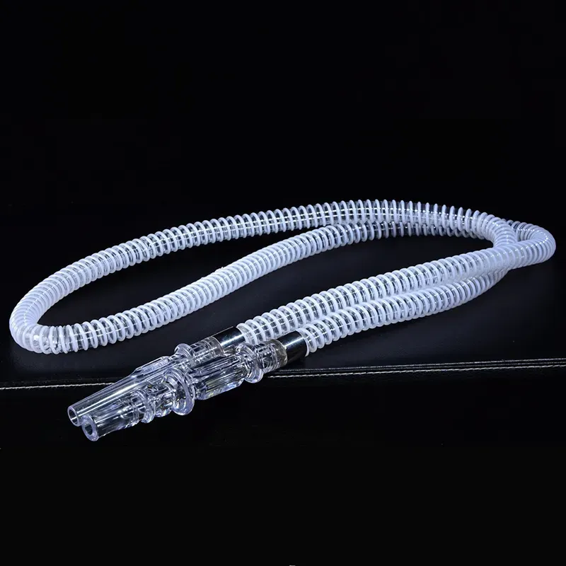 Acrylic Shisha hookah Hose Smoking Transparent Clear Silicone Sheesha Tube 1.7m Shisha Narghile Accessories Portable