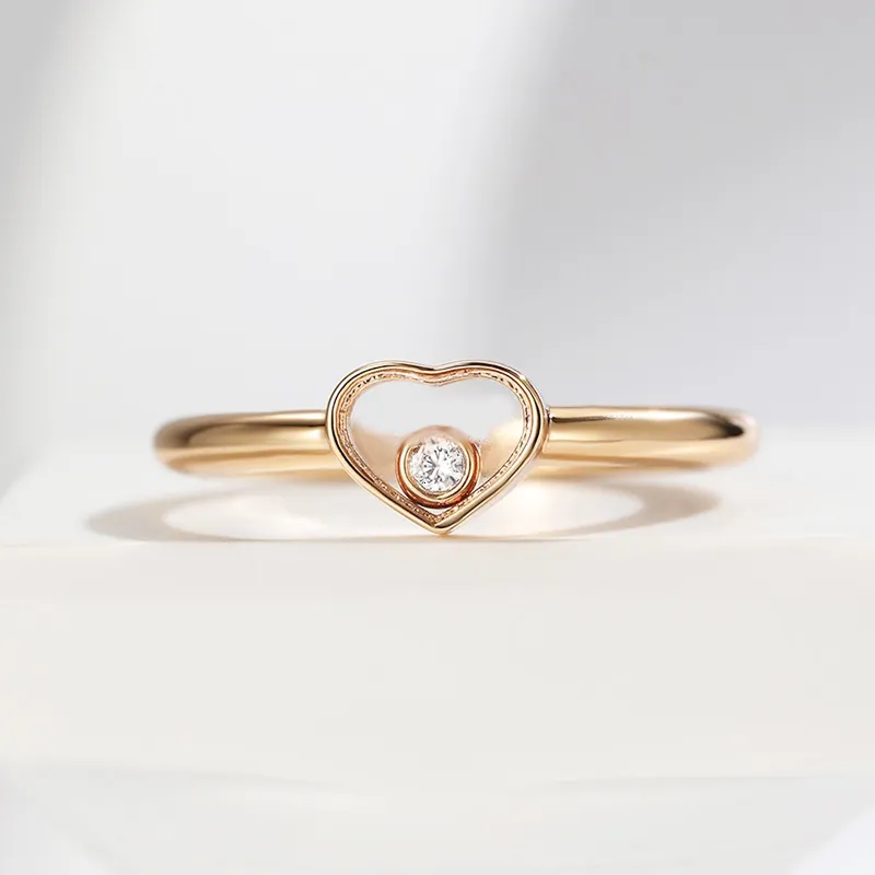 Wedding Rings Rose Gold Love Ring Dames Fashion Simple Luxury Brand Sieraden feestpaar Gift 230815