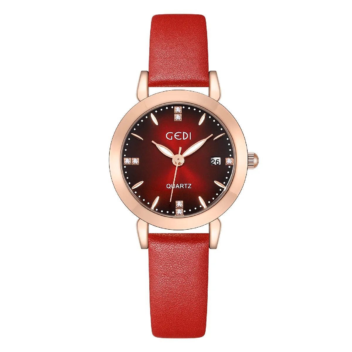 Womens Watch Watches High Quality Luxury Quartz-Battery Casual Waterproof Leather 29mm Watch