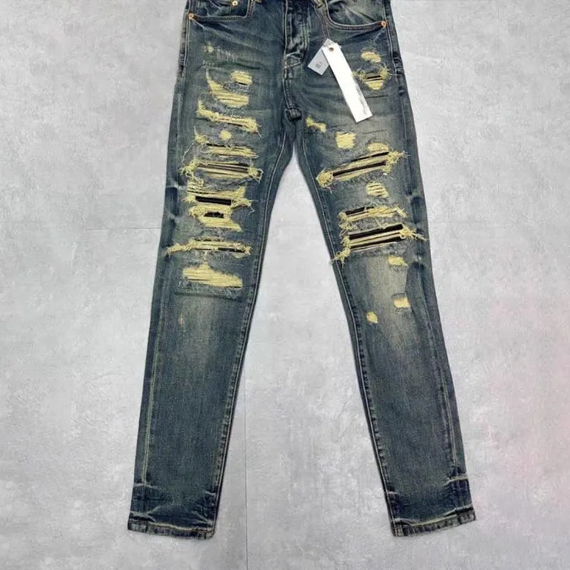 Designer Jeans jeans pourpre jeans pantalon denim pantalon de mode haut de gamme streetwear streetwear pantalon de survêtement décontracté joggers pantalon lavé jeans 890
