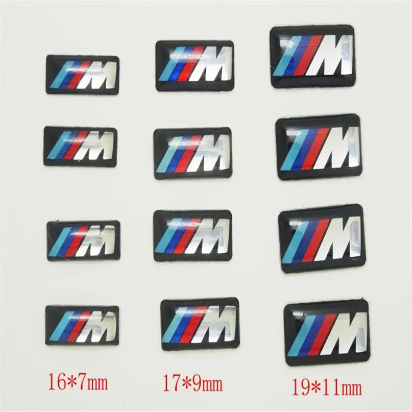 100pcs Tec Sport Wheel Badge 3D Emblem Sticker Decals Logo For bmw M Series M1 M3 M5 M6 X1 X3 X5 X6 E34 E36 E6 car styling sticker349D