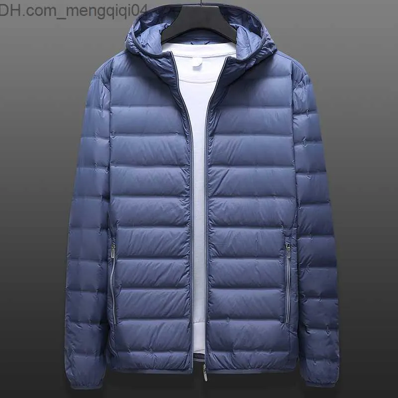 Herrenjacken Herren Spring Jacke Inflator Leicht Abwärtsmantel halbe Saison Ultra leichte Herbst Herbst große Größe 6xl 8xl weißer Entendeckel Herren Z230816