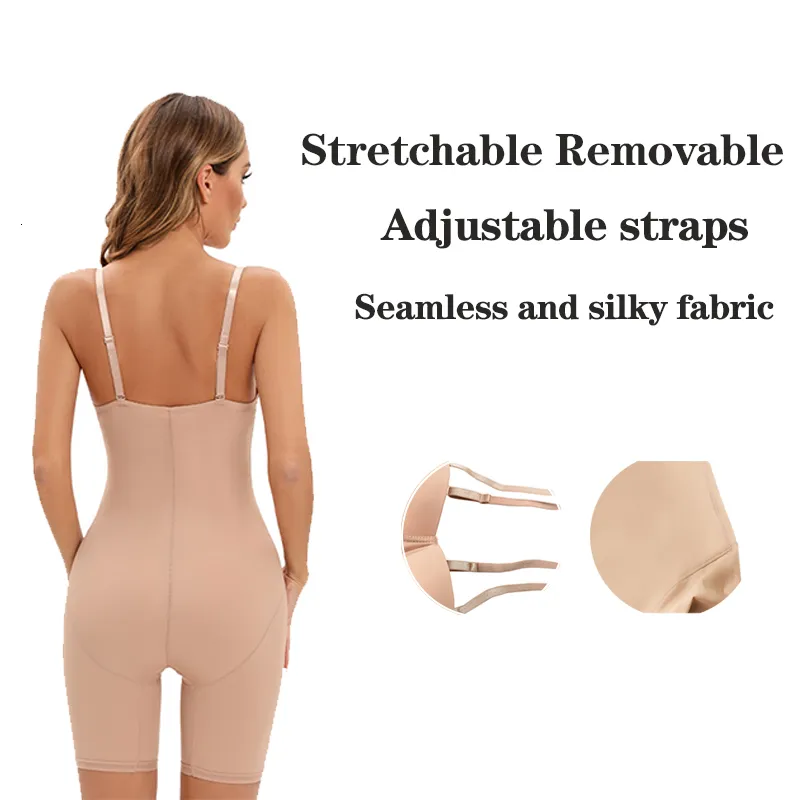 Womens Black Feelingirl Body Shaper Bodysuit With Underwire Cup Stretchy  Skinny Romper Shapewear Jumpsuit 230815 From Huan07, $15.27