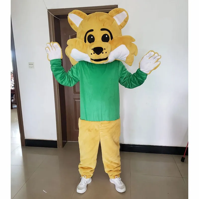 Reclame Wolf Fox Mascot Kostuum Top Cartoon Anime Thema Karakter Carnaval Unisex volwassenen Maat Kerstfeest Kerstfeest Outdoor -outfitpak