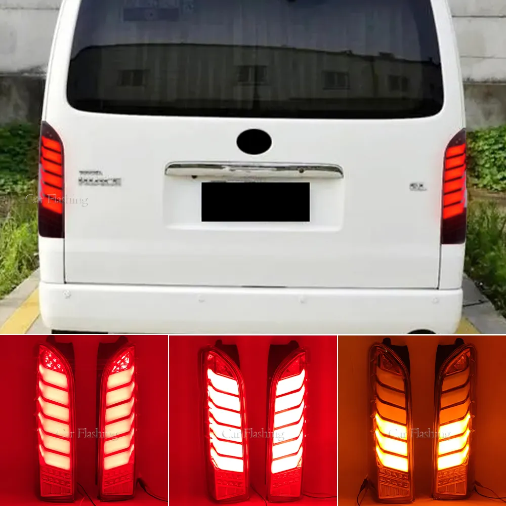 Die LED -Taillight -Versammlung für Toyota Hiace 2005 2006 2007 2008 2009 2012 2012 2012 2013 2014 2015 2016 2017 2018 Tail Brake Lampe