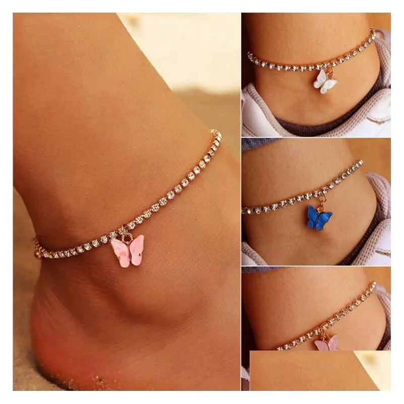 Anklets koreanska modefjäril