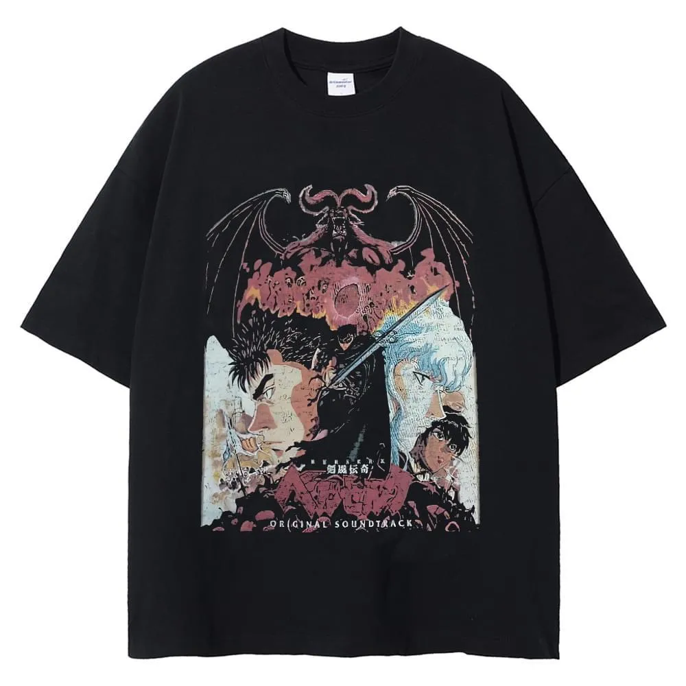 Wholesale Anime Berserk Vintage T Shirts Men For Men And Wholesale Anime Berserk Vintage T Shirts Men For Men And