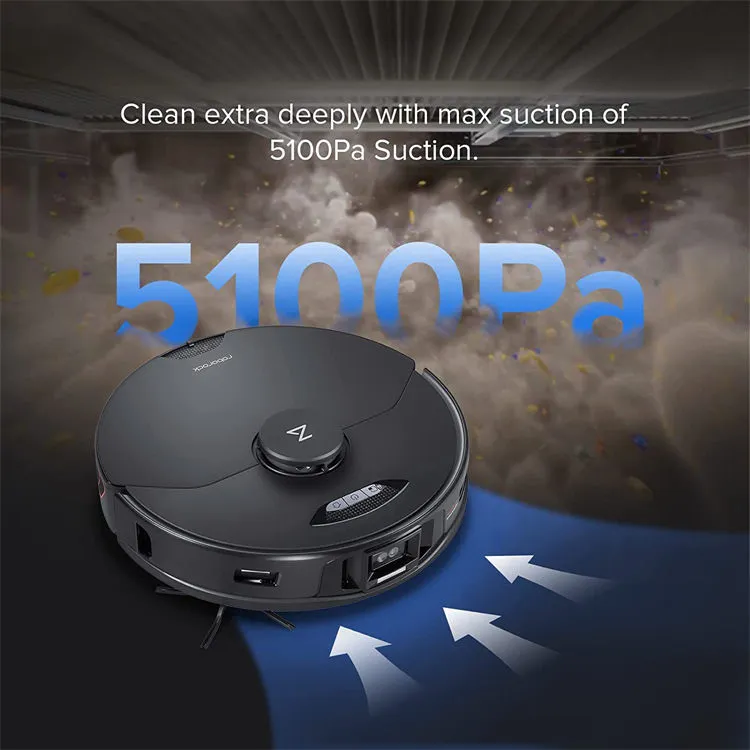 Buy Roborock S7 Max Ultra Robotic vac/sweeper Black Voice-controlled, Alexa  compatibility, Google Home compatibility, App-co