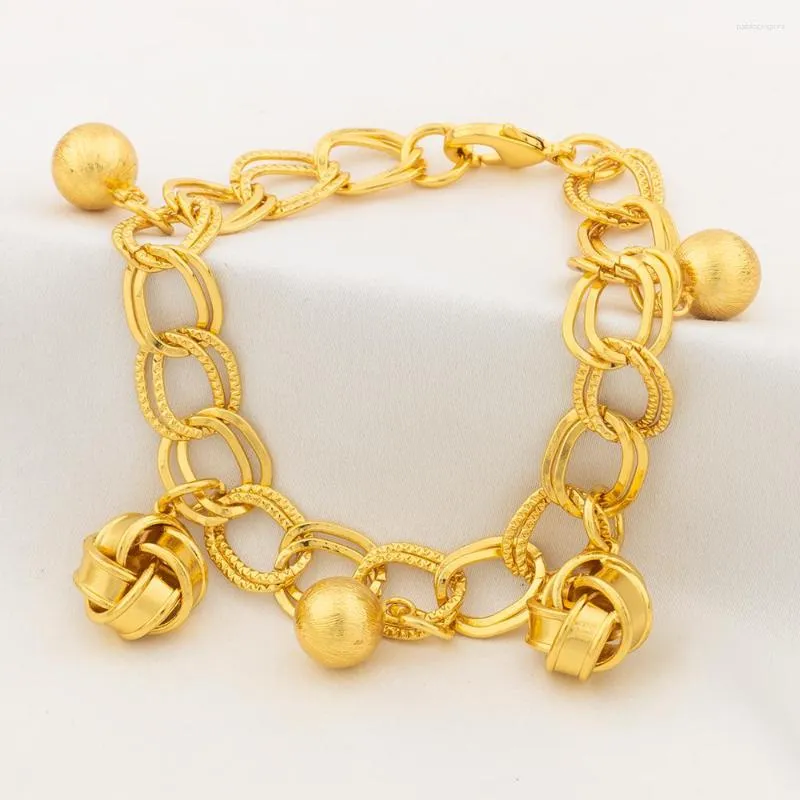 Braccialetti a maglie YM per donne Catena a mano in rame Geometria Pentagramma Cuore Perline Ciondolo Braccialetto con ciondolo Set Gioielli di moda_voghion.com
