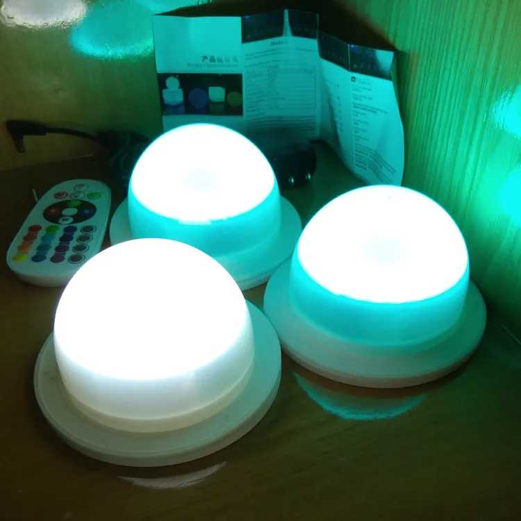 Envío rápido gratis súper brillante RGB Recargable Módulo de iluminación LED de operación de batería inalámbrica para automóvil o cama