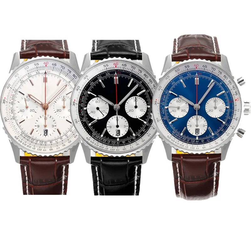 Casual Men Watch Chronograph Mechanical Fashion Business Watches Waterproof Wristwatch main image 1
