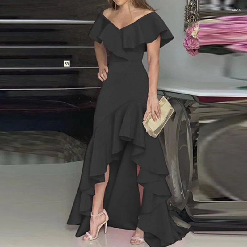 flowing maxi dress Women's Through The Wind Dress, Blue Garden-Party Attire: Shop Pieces it offers understated glamour black bow Color:Dark blue velvet
