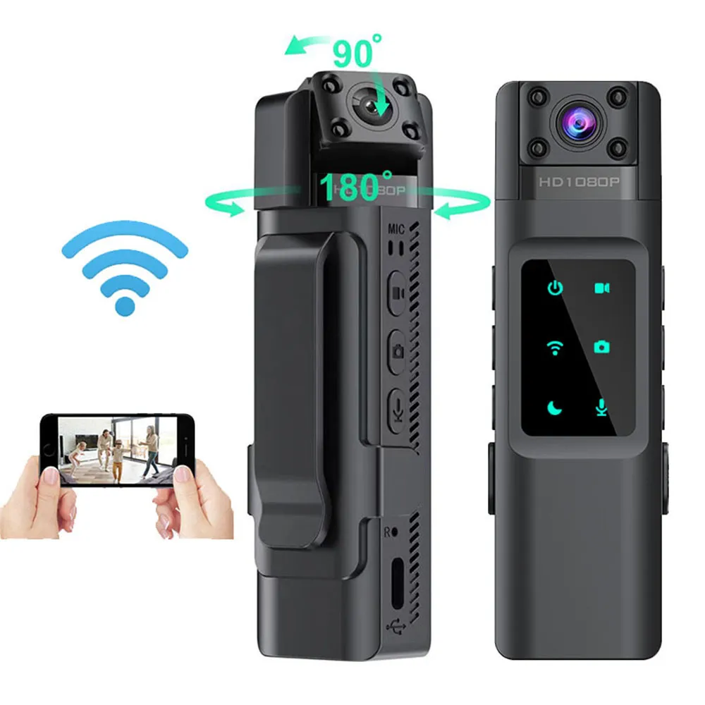 HD 1080p Mini Body Camera Tragbares Nachtsicht kleiner Monitor Cam Sport DV Überwachung Camcorder Video Recorder L13