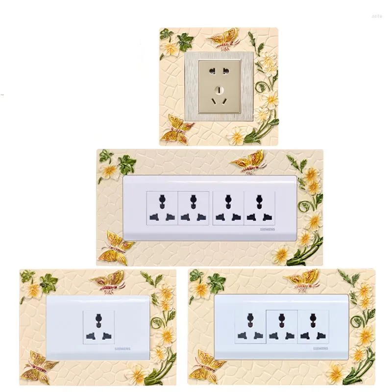 Wall Stickers Switch Socket Decorative Sets Living Room Bedroom Simple Modern Creative Light Dual Panel Wallpaper