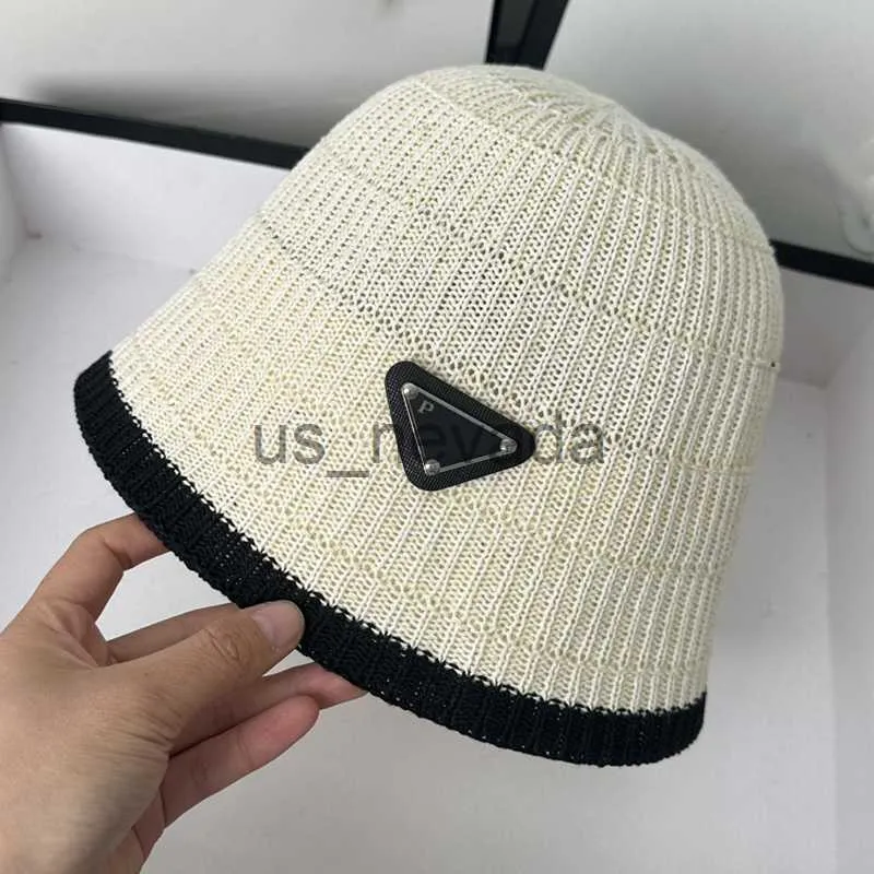 Stingy Brim Hats Designer Ball Caps Womens Invertered Triangle Colored Ice Silk Bucket Hat Straw Sticked Fisherman Hat Summer Sunshade Sunscreen Dome Sun H J230816